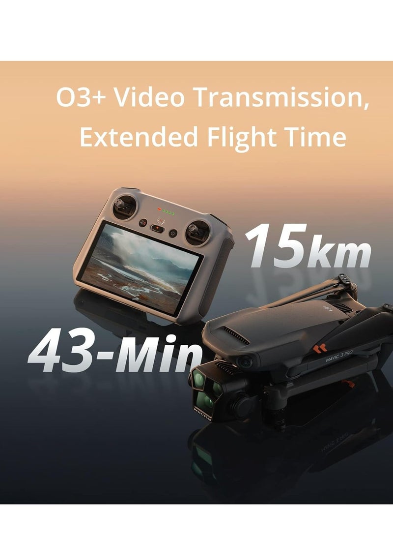 DJI Mavic 3 Pro with DJI RC, Flagship Triple-Camera Drone with Hasselblad Camera