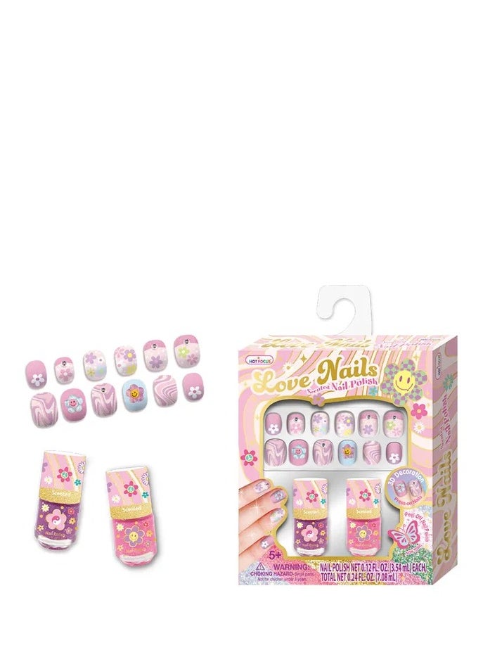 Hot Focus Nail Delight Tie Dye Butterfly Set