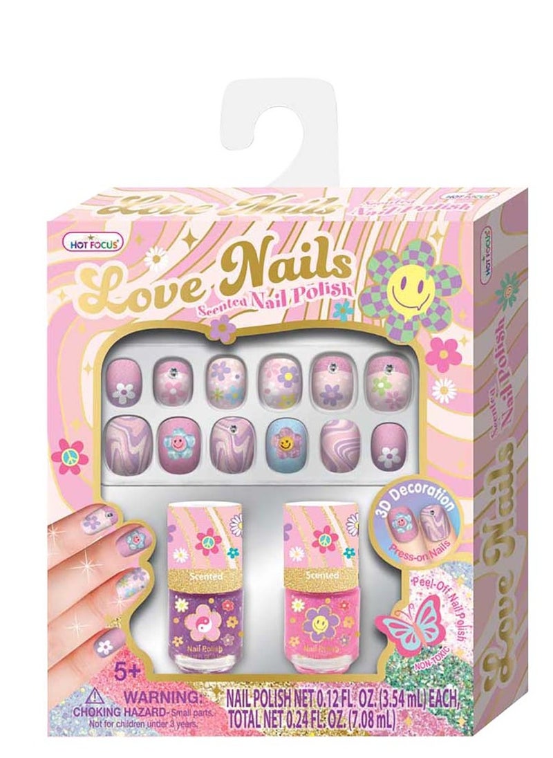 Hot Focus Nail Delight Tie Dye Butterfly Set