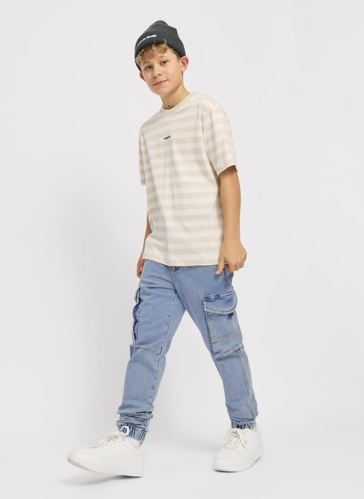 Kids Essential Slim Fit Pocket Jeans