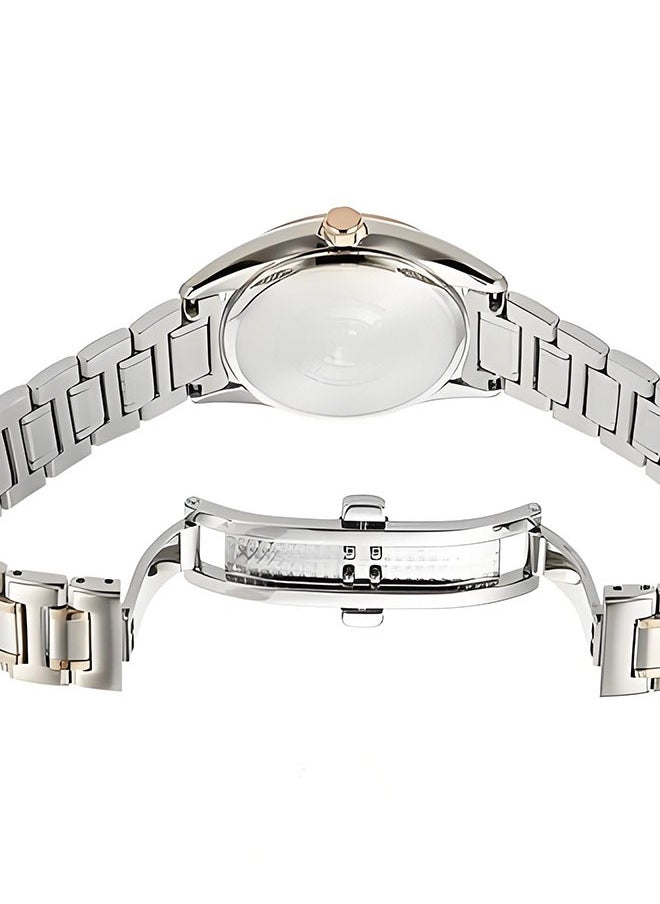 Citizen FE1054-51A Ladies Eco-Drive Watch - White Dial Two-Tone Stainless Steel