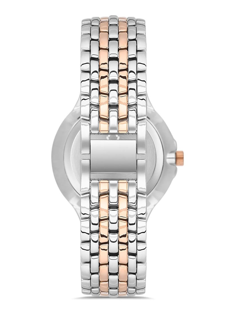 Omax Men's Silver Luxury Wrist Watch, Watches for Men, Stainless Watches, Silver Steel Band, White Dial, Waterproof Watch, 1 Year Warranty