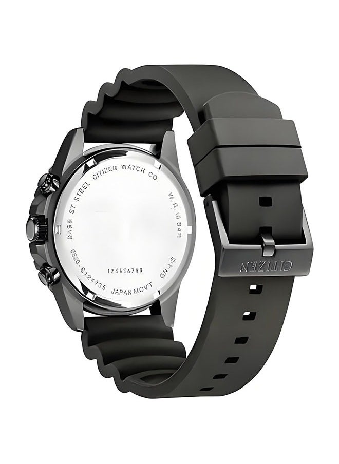 Citizen L AI5005-13E Men's Quartz Chronograph - Black Dial Black Rubber Strap