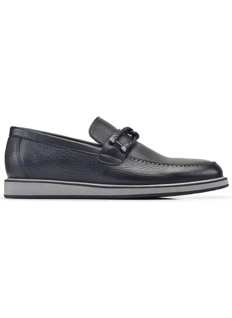 Black Laceless Men's Shoes -59621-