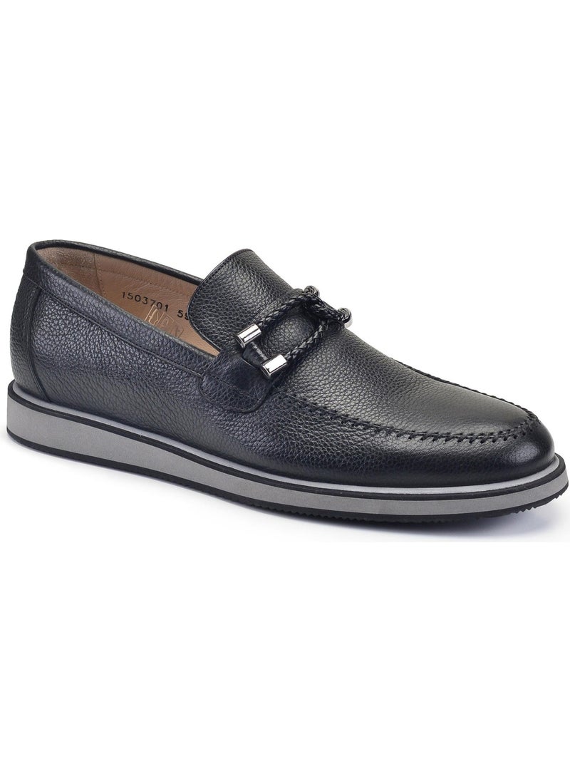 Black Laceless Men's Shoes -59621-