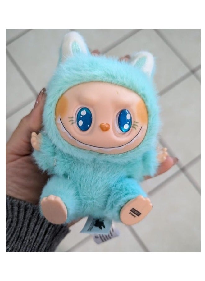 Labubu Plush Toy，Labubu Second-Generation Party Series, Cute Keyring, 13cm