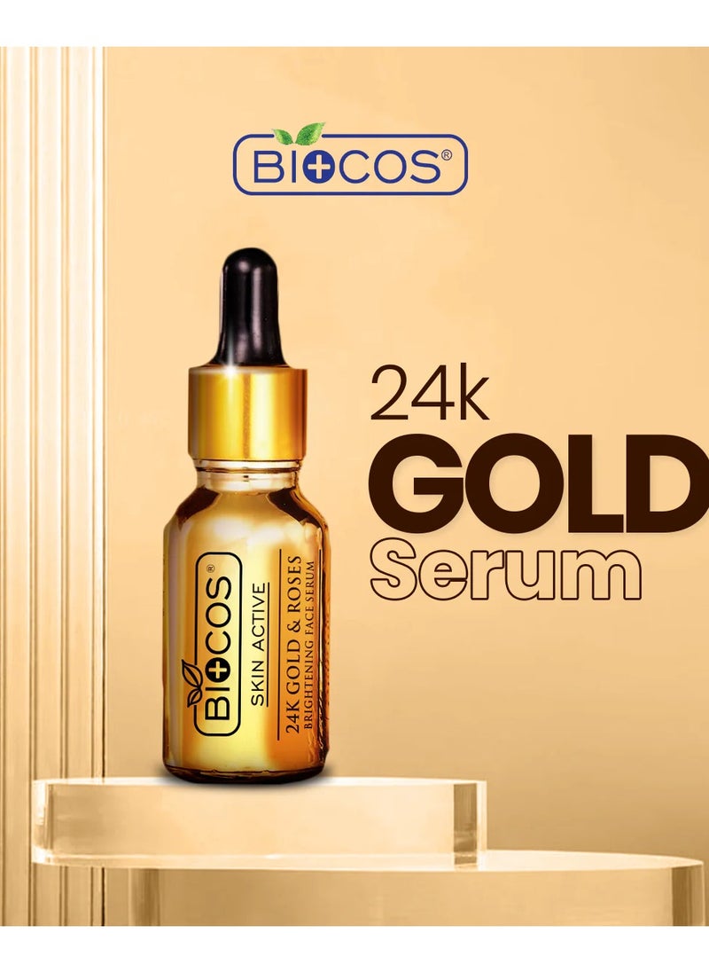24K Retinol Gold Serum – Anti-Aging & Whitening With Rosehip, Pumpkin Seed & Argan Oils – Reduces Wrinkles, Restores Elasticity, And Prevents Premature Aging – 15ml