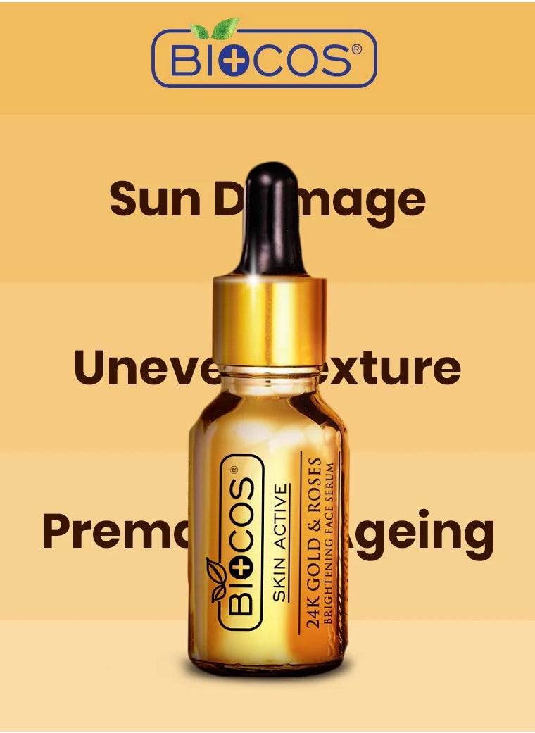 24K Retinol Gold Serum – Anti-Aging & Whitening With Rosehip, Pumpkin Seed & Argan Oils – Reduces Wrinkles, Restores Elasticity, And Prevents Premature Aging – 15ml