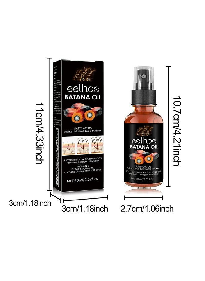 Batana Oil - Batana Oil For Hair Growth  - Batana Oil Organic for Healthy Hair - Repair Damaged Hair, Nourishes Thin Hair Scalp Skin and Loss Hair Growth Fir for All Hair Types - 30 ml