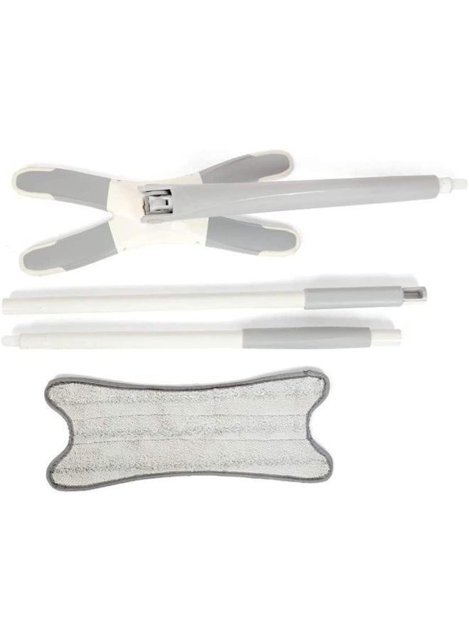 X-type Microfiber Floor Mop Hand-free Wash Spin Strong Water Absorption Cleaning Tools Long Handle Manual Extrusion Household
