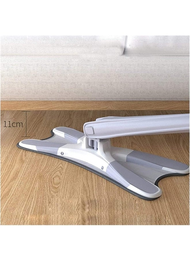 X-type Microfiber Floor Mop Hand-free Wash Spin Strong Water Absorption Cleaning Tools Long Handle Manual Extrusion Household
