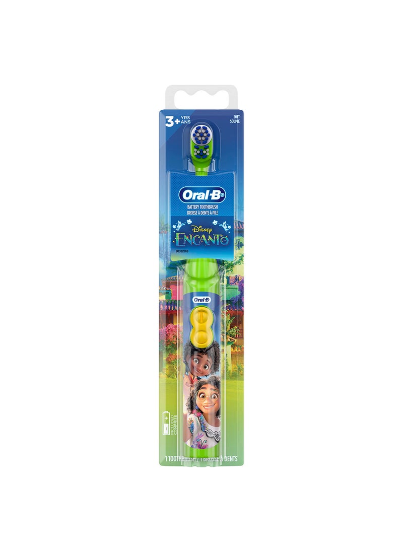 Oral-B Kid's Battery Toothbrush Featuring Disney's Encanto, Soft Bristles, for Kids 3+