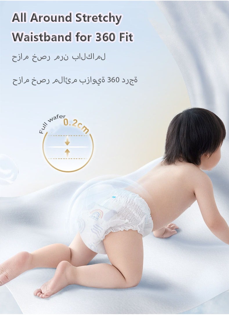 Baby Comfort Fit Pants Diapers, XL Suitable for babies 12-17 Kg, 46 Diapers  Instant Absorption Core Carefully chosen breathable base film