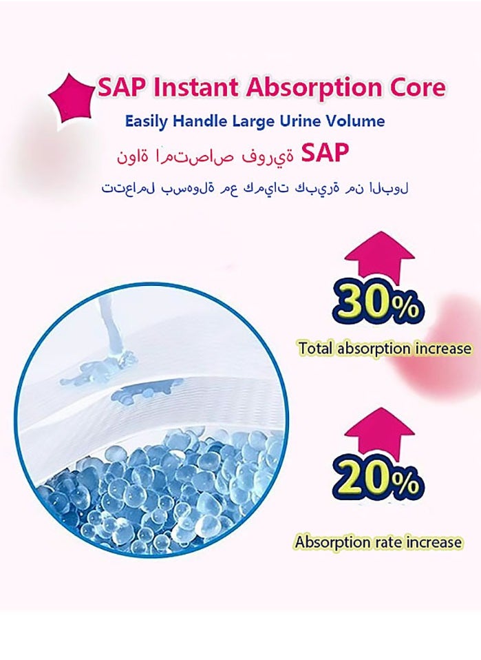 Baby Comfort Fit Pants Diapers, XL Suitable for babies 12-17 Kg, 46 Diapers  Instant Absorption Core Carefully chosen breathable base film