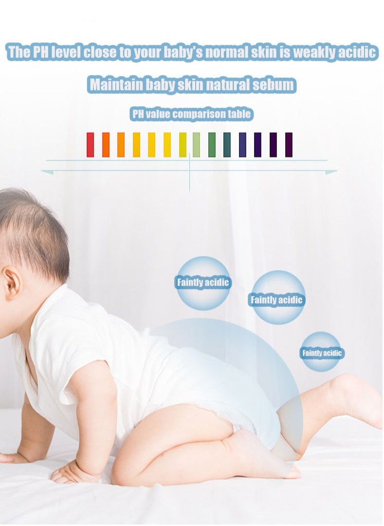 Baby Wipes, 99.9% Purified Water and Aloe Vera Extract, 480 Wet Wipes, 6 Packs, 100% Biodegradable, Hypoallergenic, Sensitive Protect Water Wipe