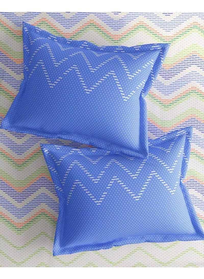 Portico New York Shimmer Double Super King Size Bedsheet with 2 Pillow Cover (274X274CM)