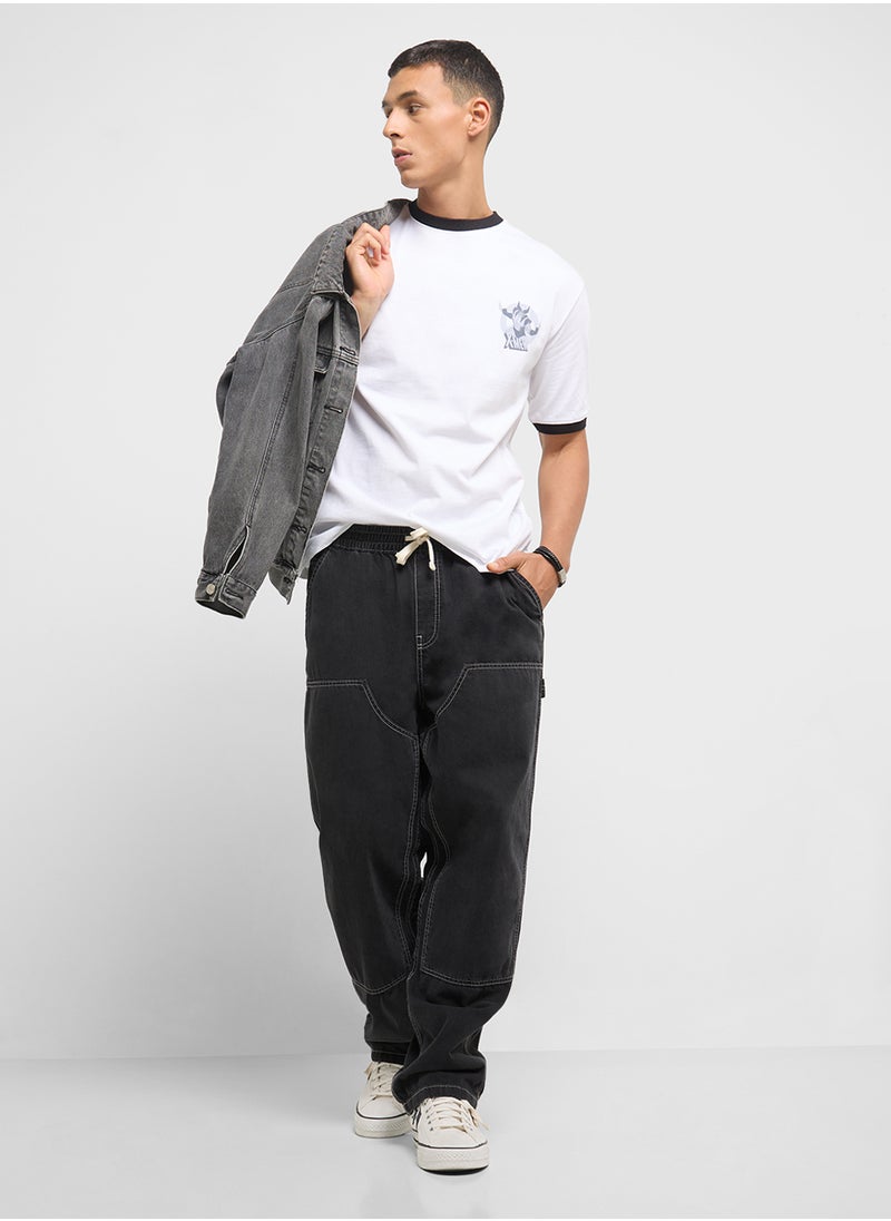 Mens Over Size Crew Neck