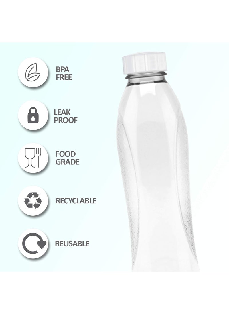 Milton 1000 Pet Bottle Set of 6, 1 litre, Grey