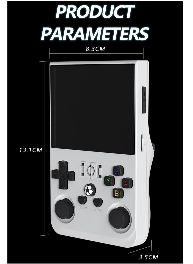 Handheld Game Console R36 Pro Rk3326 Android 13 3.5-inch IPS HD MIPI screen 4000mAh 5G WIFI Bluetooth Retro Video Players (Red 64G)