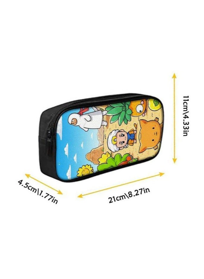 Cartoon three-piece schoolbag with front pocket - 945