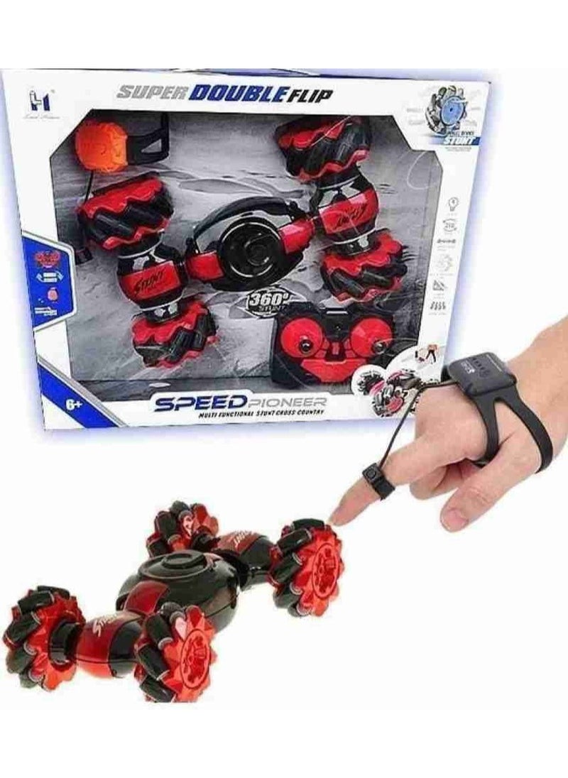 RC Stunt Car Remote Control 4WD – Gesture Sensor Electric Toy Car, Watch Control & Gesture-Controlled RC Car for Kids, Stunt Car for Boys and Girls