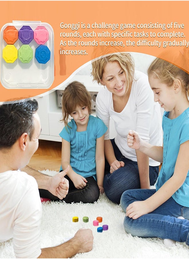 Gonggi Jack Stone Pebbles 2 Set Korean Traditional Throwing and Catching Stones Play Game
