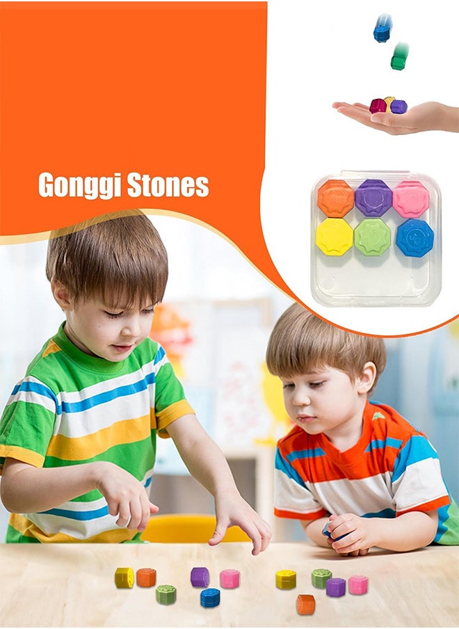 Gonggi Jack Stone Pebbles 2 Set Korean Traditional Throwing and Catching Stones Play Game