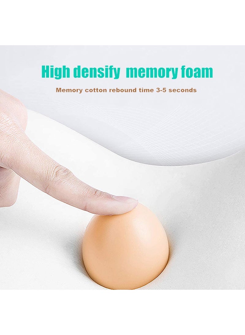 JY Memory Foam Long Lumbar Support Pillow/Back Cushion Orthopedic Backrest with Breathable 3D Mesh for Car Seat Office/Computer Chair Wheelchair and Recliner for Back Pain Relief