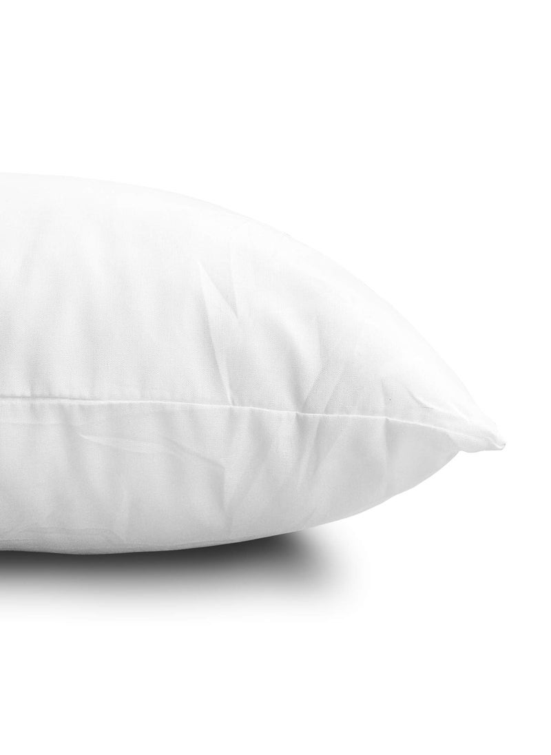 Edow Throw Pillow Inserts, Set of 2 Lightweight Down Alternative Polyester Pillow, Couch Cushion, Sham Stuffer, Machine Washable. (White, 16x16)