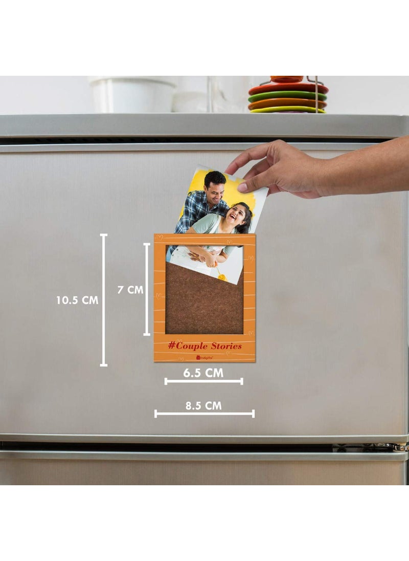 Indigifts Valentine Gift Hamper for Girlfriend Cute Teddy, Artificial Rose & Photo Magnet with Postcard Love Quote Pink Cushion Cover with Filler 12x12 Pink, Love Gifts, Gift for Wife