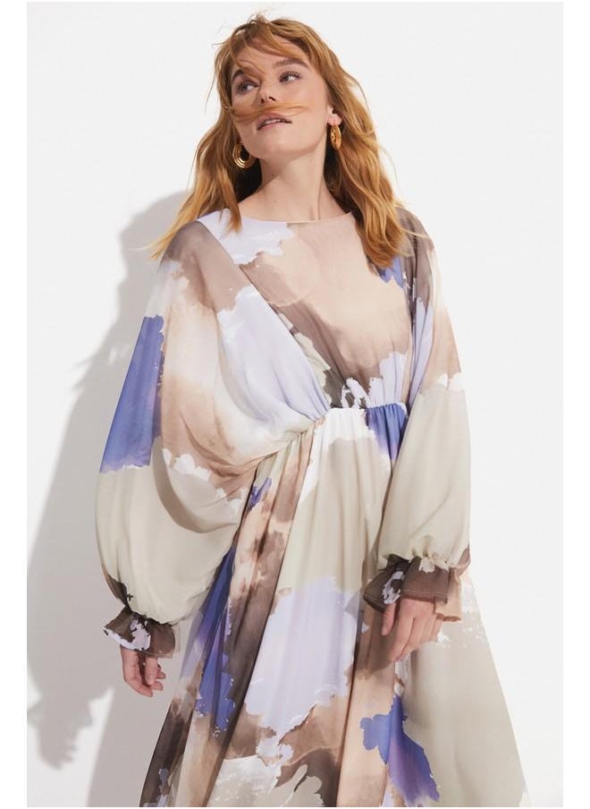 Watercolor Chiffon Dress