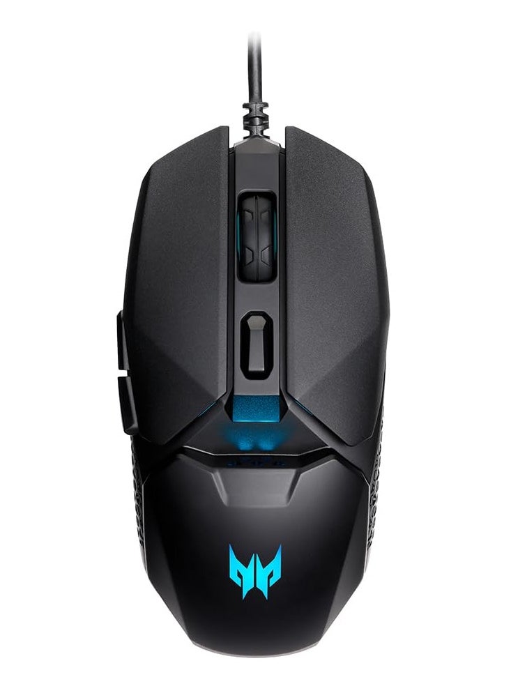Predator Cestus 327 Multi-Grip Design Wired Gaming Mouse (8000 DPI/150 IPS/6 Buttons/5-level DPI Settings with 5 LED Color/ELAN OM36 Sensor/1000Hz Polling Rate) with 20M Click Lifespan,