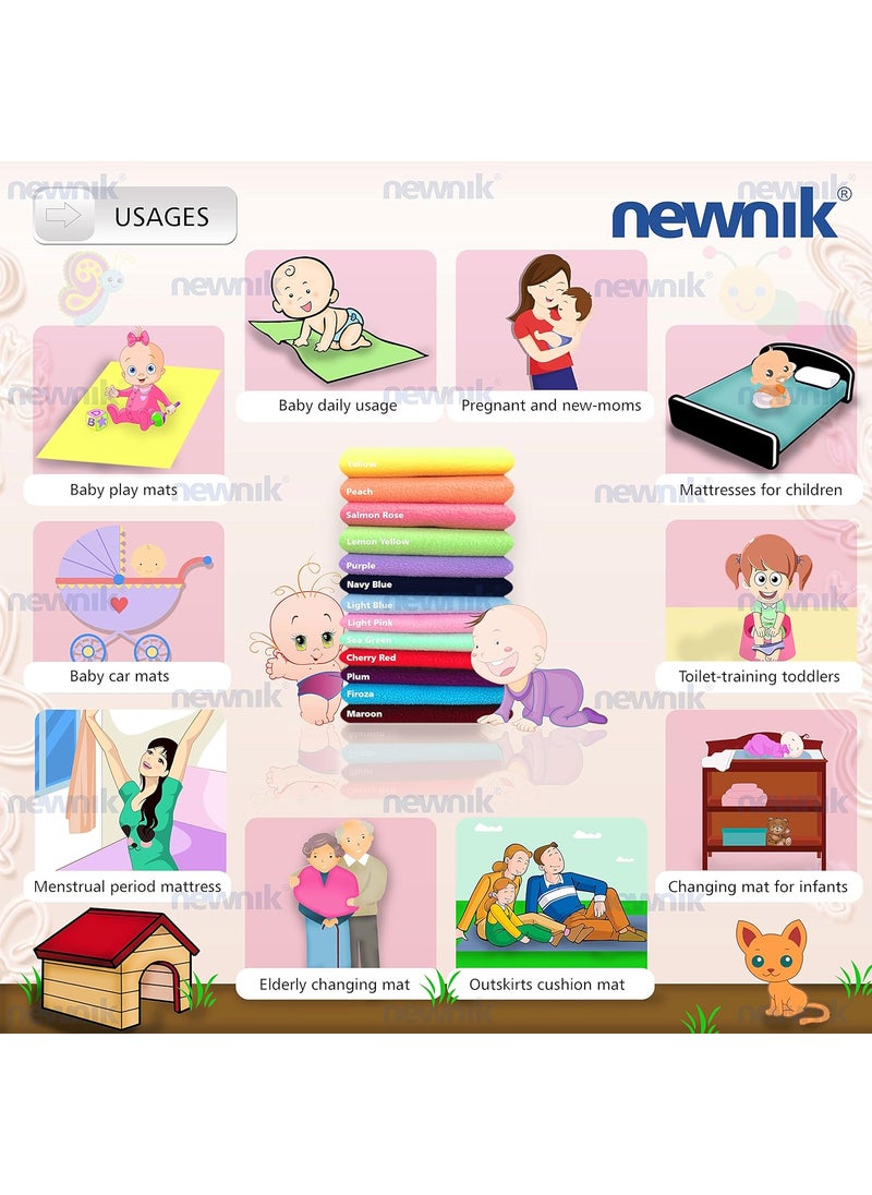 Cozymat Dry Sheet Quick Waterproof Breathable Bed Protector & Crib Sheet (Size: 200cm X 260cm) Pink, Double Bed