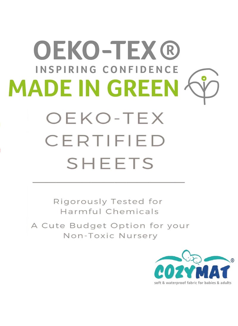 Cozymat Dry Sheet Quick Waterproof Breathable Bed Protector & Crib Sheet (Size: 140cm X 220cm) Yellow, Single Bed