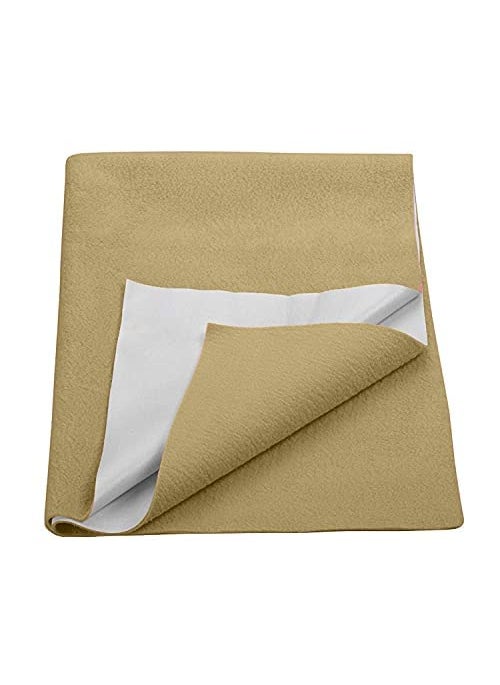 Trance Water Proof Bed Dry Sheets for Kids | Baby Bed Protectors | Mattress Protectors for New Born Children | Bedsheet Cover Mats for Wet (198x182 cm, King, Beige)
