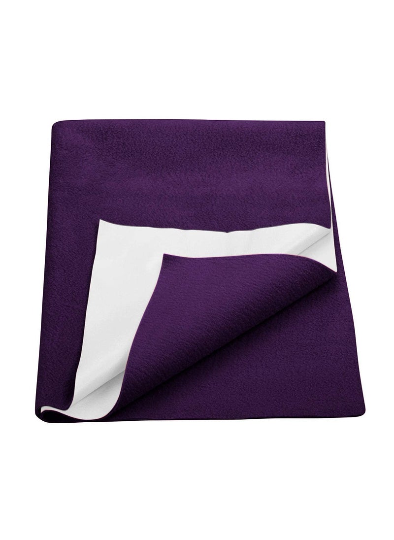 Trance Water Proof Bed Dry Sheets for Kids | Baby Bed Protectors | Mattress Protectors for New Born Children | Bedsheet Cover Mats for Wet (152.4x198 cm, Queen, Plum)