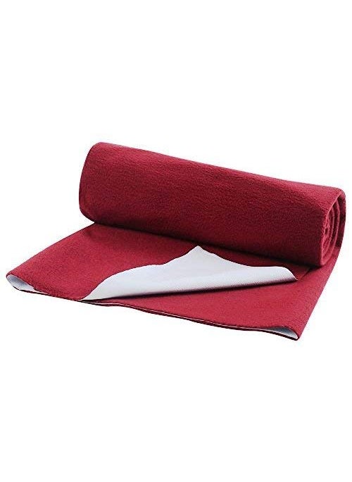 Trance Water Proof Bed Dry Sheets for Kids | Baby Bed Protectors | Mattress Protectors for New Born Children | Bedsheet Cover Mats for Wet (152.4x198 cm, Queen, Maroon)