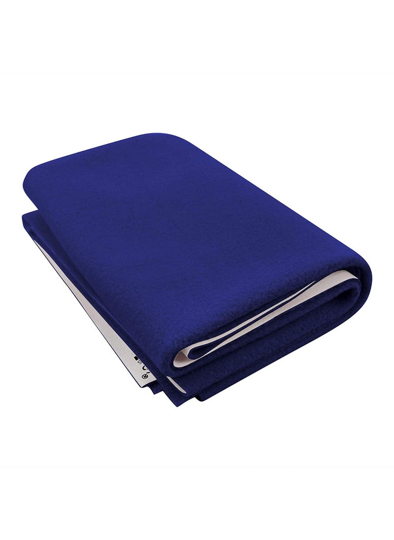 POLKA TOTS Waterproof & Reusable Baby Bed Protector Absorbent Mat Dry Sheet for New Born Infants (Dark Blue, 140 X 200 CM, Extra Large)