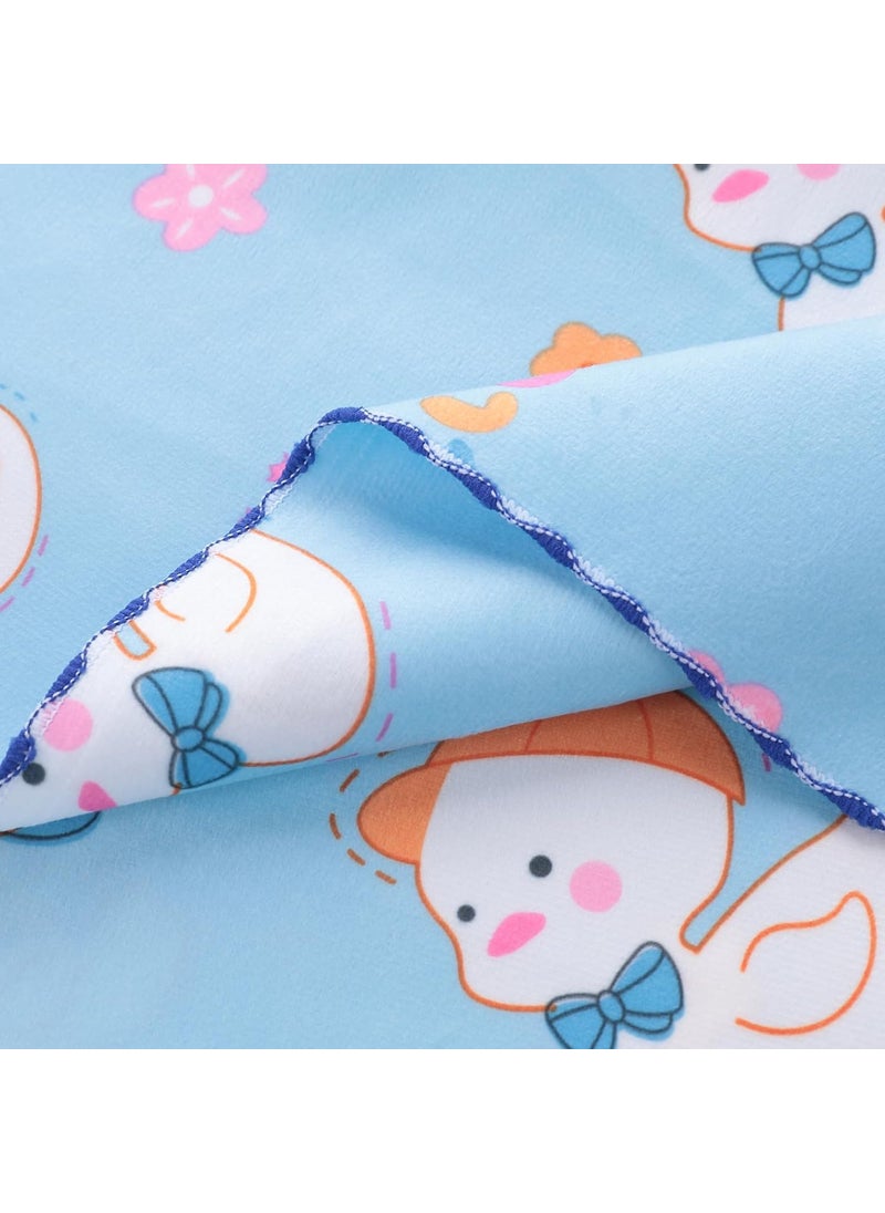 Kuber Industries Baby Waterproof matBed Protecter 50 x 70 CM-Pack of 6 (Blue)