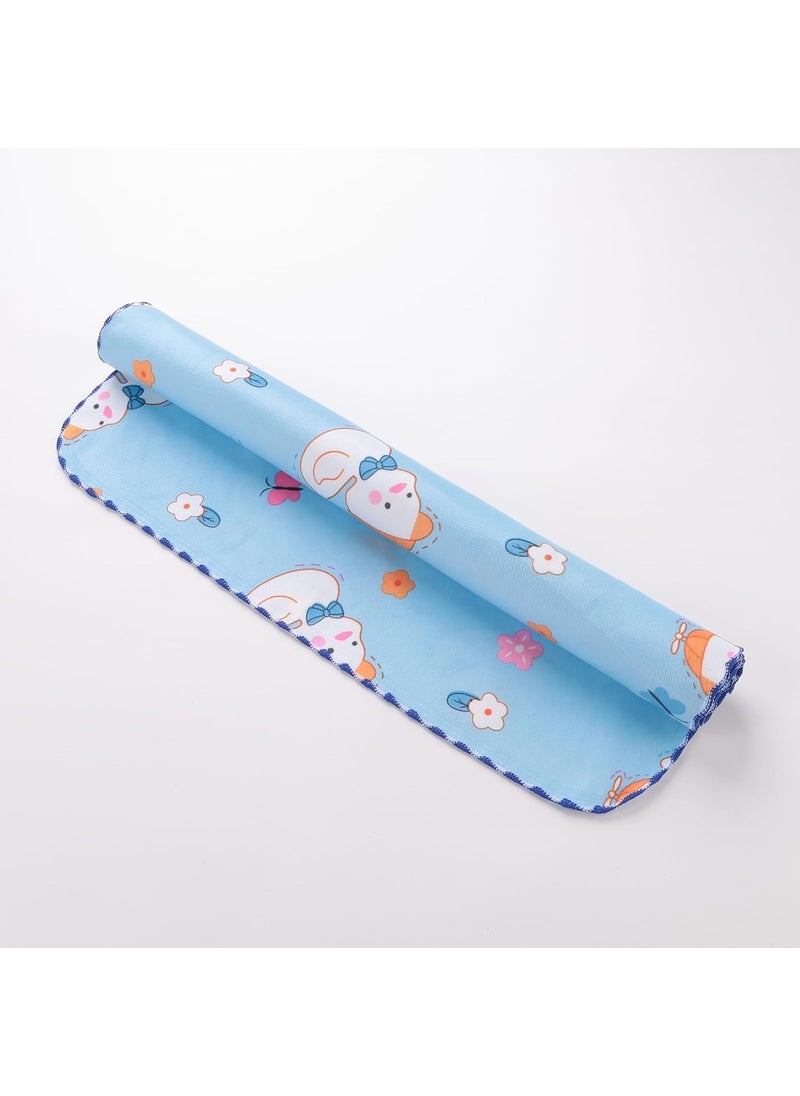 Kuber Industries Baby Waterproof matBed Protecter 50 x 70 CM-Pack of 6 (Blue)