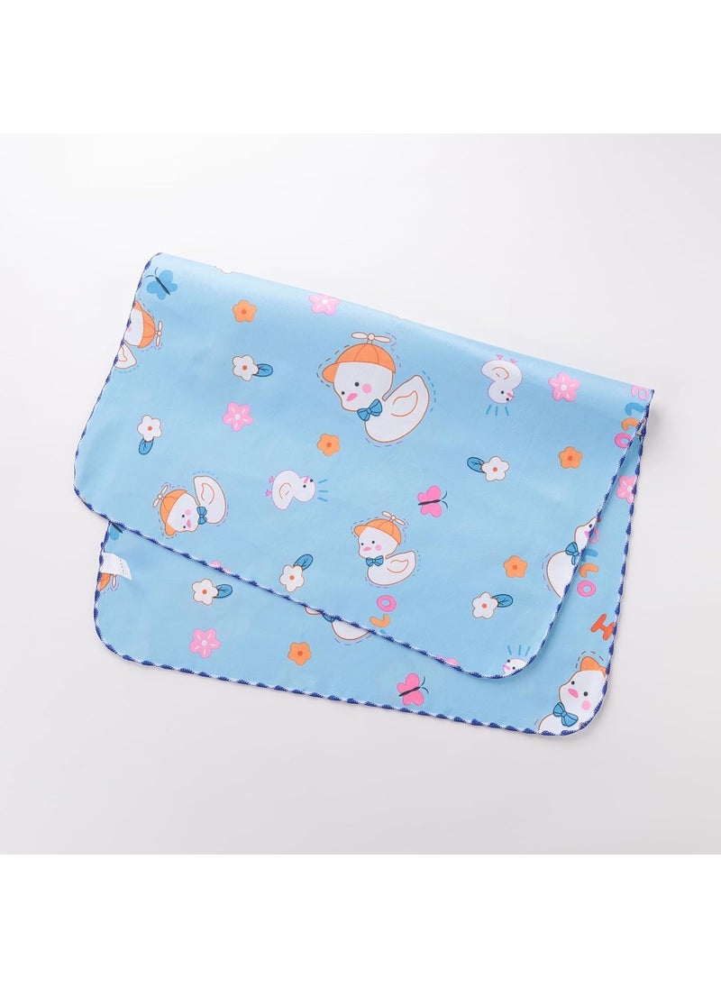 Kuber Industries Baby Waterproof matBed Protecter 50 x 70 CM-Pack of 6 (Blue)