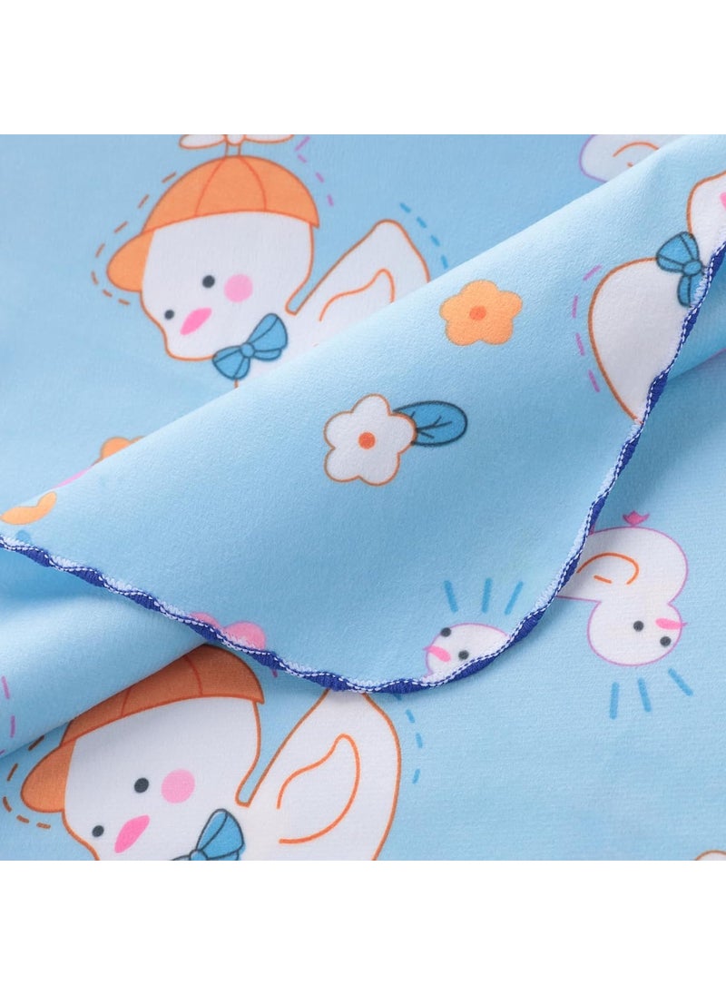 Kuber Industries Baby Waterproof matBed Protecter 50 x 70 CM-Pack of 6 (Blue)