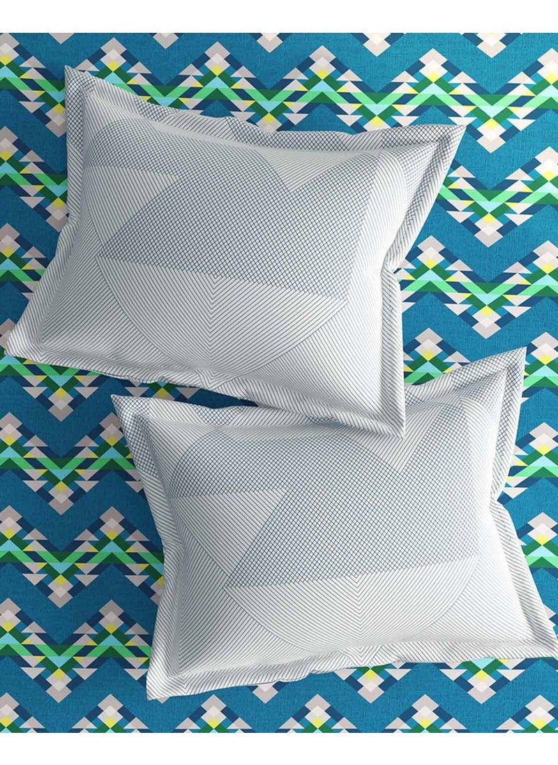 Portico New York Marvella Printed Cotton 144TC Double Bedsheet with 2 Pillow Covers(224X254CM)