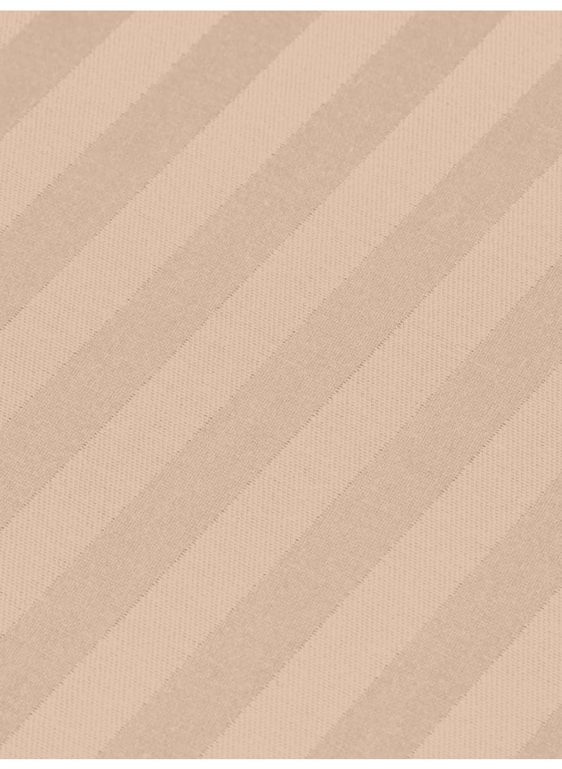 LINENWALAS 100% Cotton Linen Striped Bedsheet for Double Bed Size Bedding with Pillow Cover for Bedroom, Soft Smooth Hotel Quality Flat Sheets with Pillowcase for Summer (90