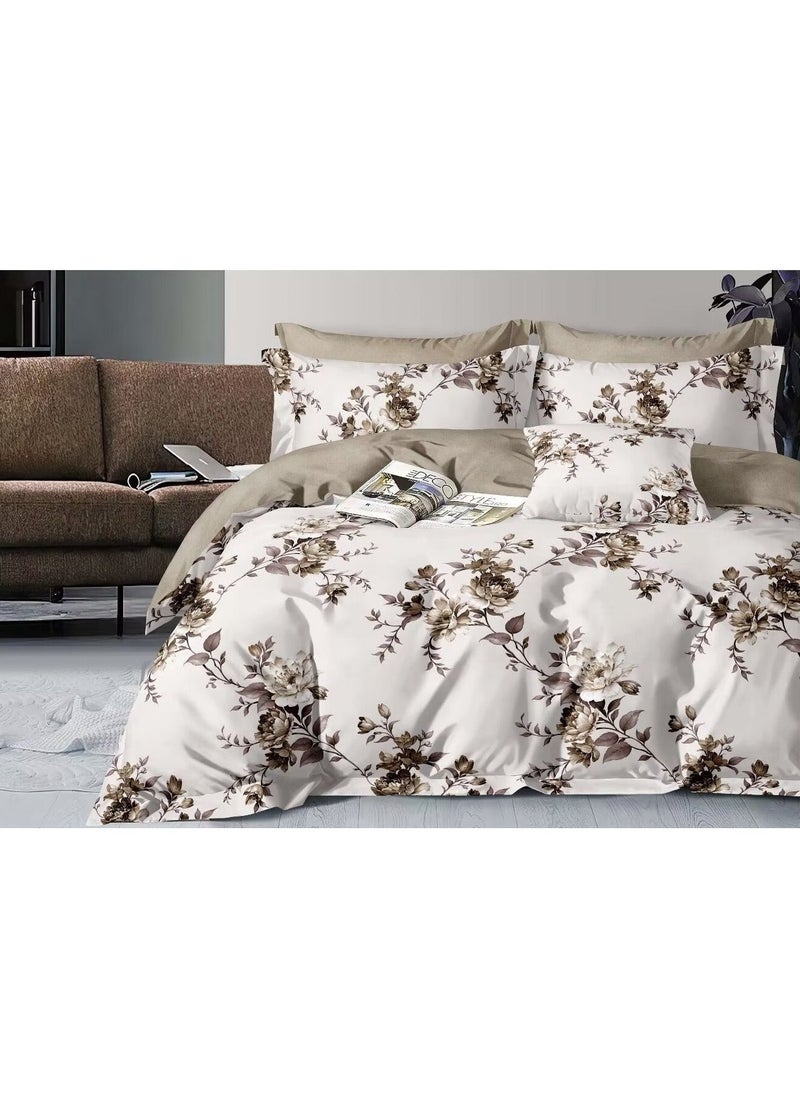 King Sheets Set - Hotel Luxury Feel 6-Piece Bed Set, Wrinkle & Fade Resistant, Sheet & Pillow Case Set King Size (4 Pillowcases,1 Duvet Cover & 1 Fitted Sheet) Multicolor