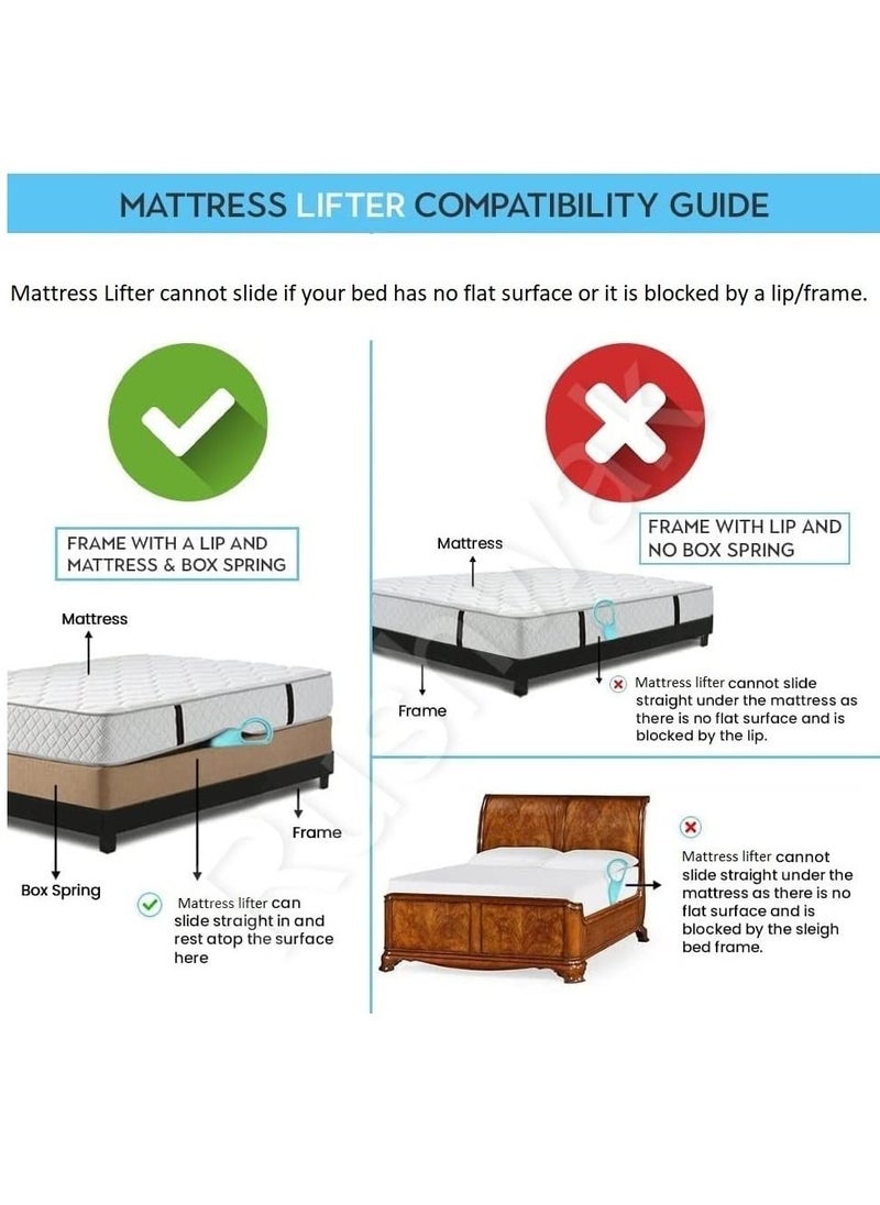 Mattress Lifter Tool 2 in 1 Bedsheet Tucker Tool/Stand Bed Lifter Helps Lift and Hold Mattress Wedge Elevator Tool Bed Making Tool Bed Tucker Tool(Pack of 2)
