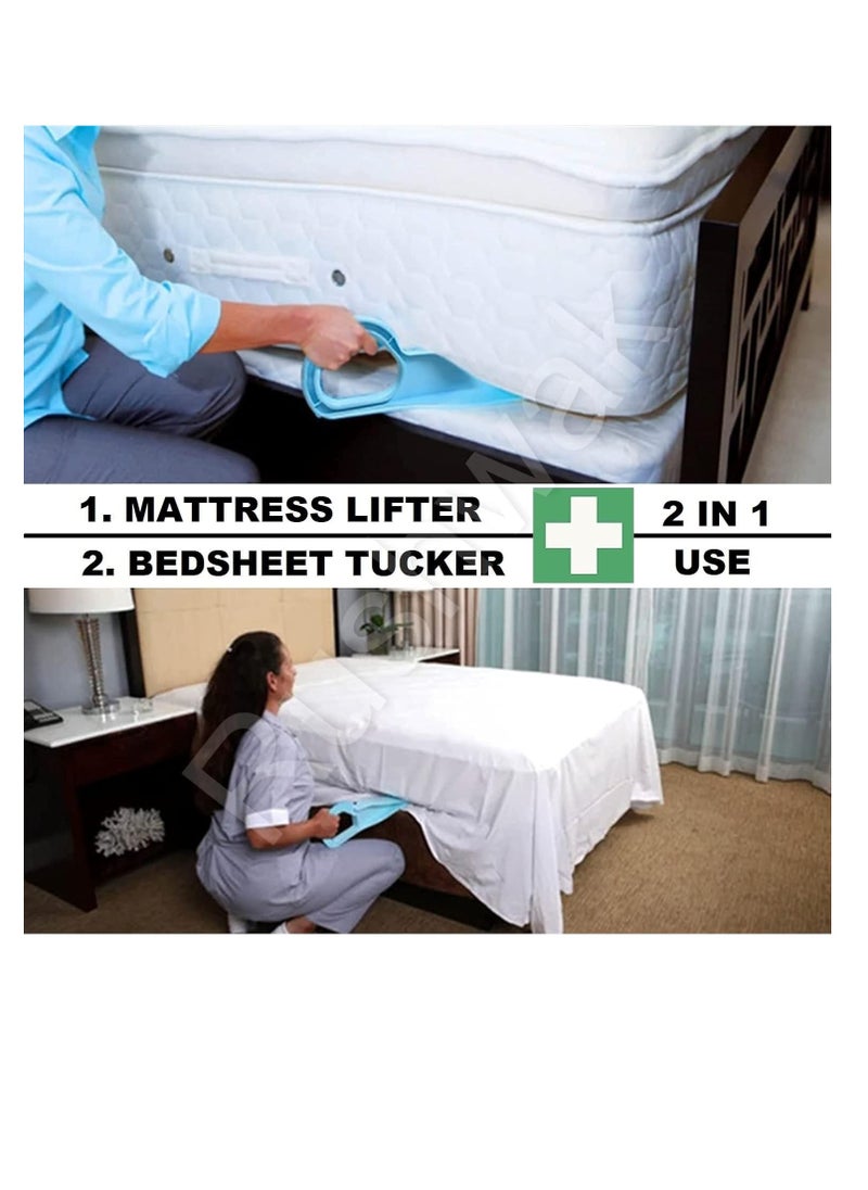 Mattress Lifter Tool 2 in 1 Bedsheet Tucker Tool/Stand Bed Lifter Helps Lift and Hold Mattress Wedge Elevator Tool Bed Making Tool Bed Tucker Tool(Pack of 2)