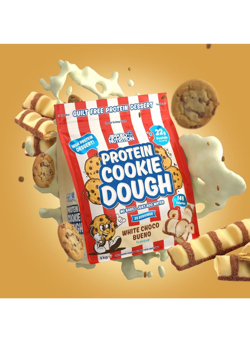 Protein Cookie Dough – 1kg White Choco Bueno Flavour, High-Protein, Delicious & Nutritious Snack, Supports Muscle Growth