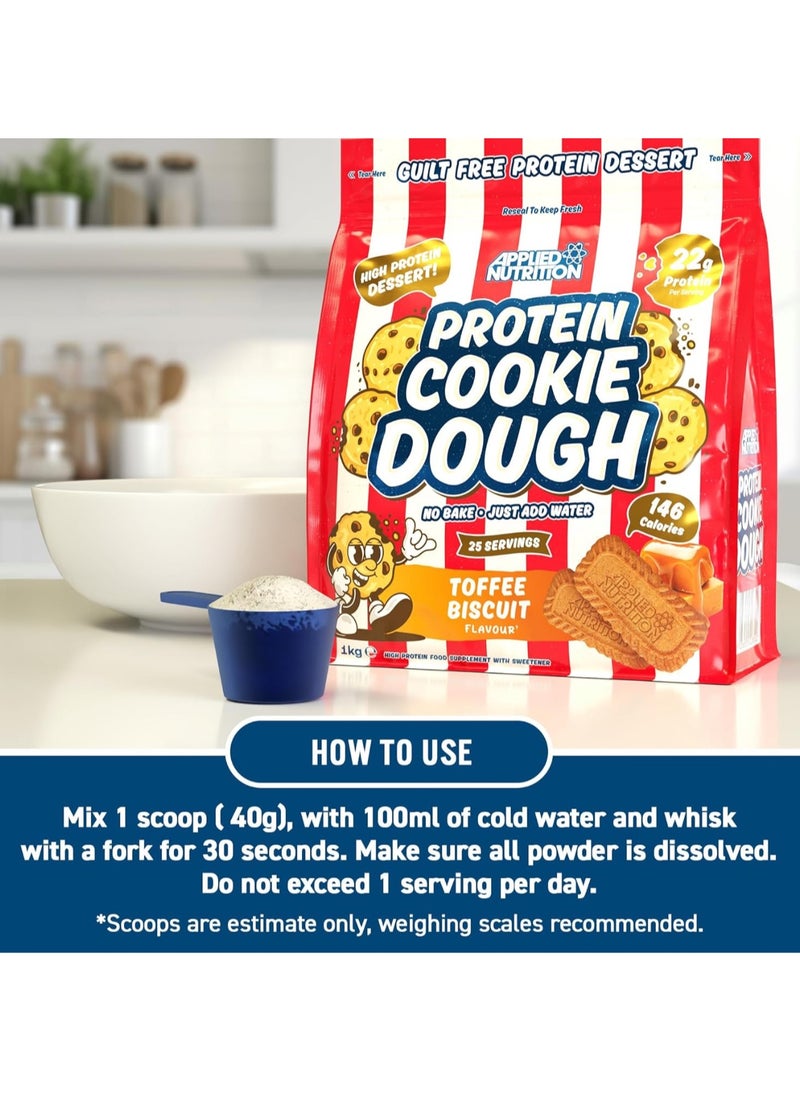 Protein Cookie Dough – 1kg White Choco Bueno Flavour, High-Protein, Delicious & Nutritious Snack, Supports Muscle Growth