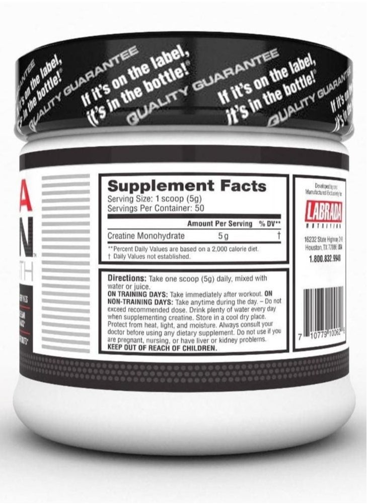 Labrada Crealean Strength 250g, 50 Serving